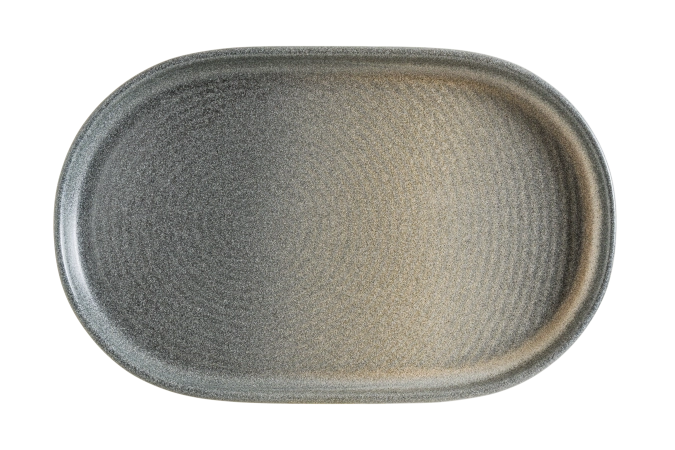 Ripple Hornfels Platte oval