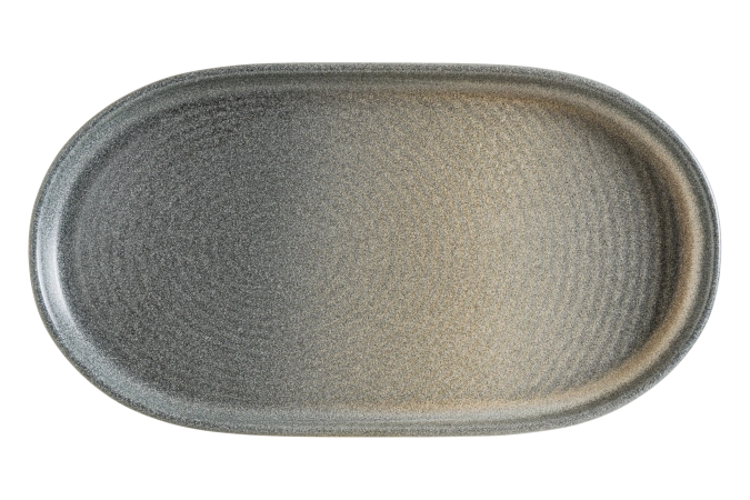 Ripple Hornfels Platte oval