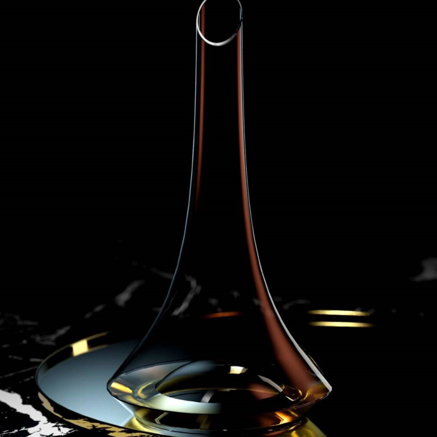 France Karaffe 75cl mundgeblasen