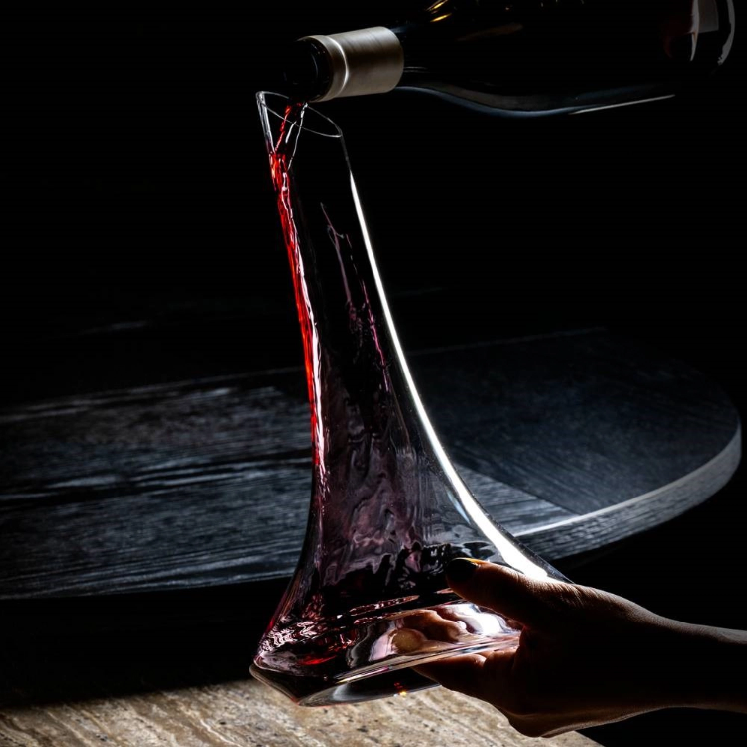 France Karaffe 75cl mundgeblasen