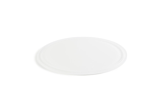 PLATEAU ROND AVEC RAINURE POUR CLOCHE
