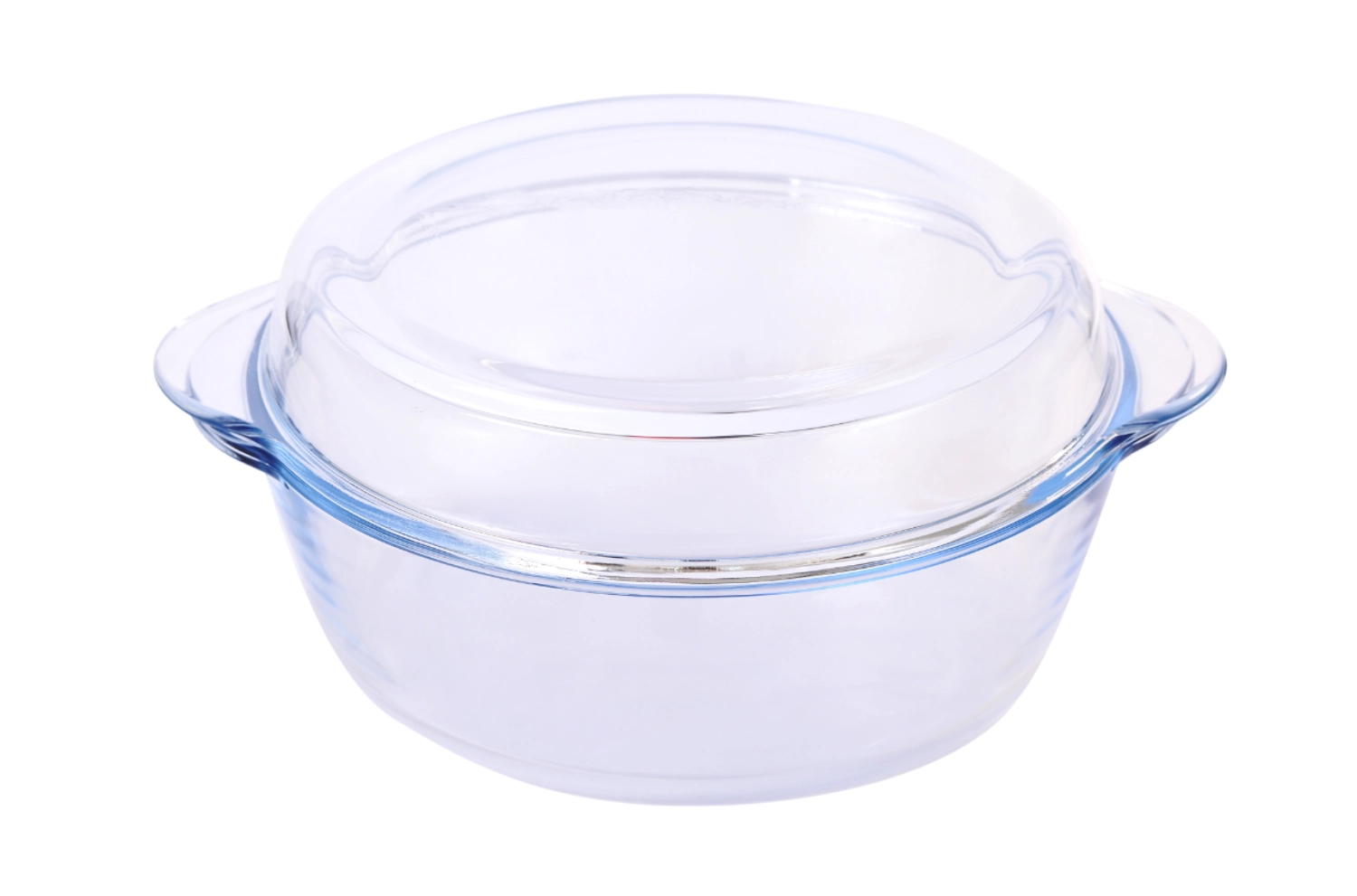 Casserole ronde avec couvercle en verre 2890ml