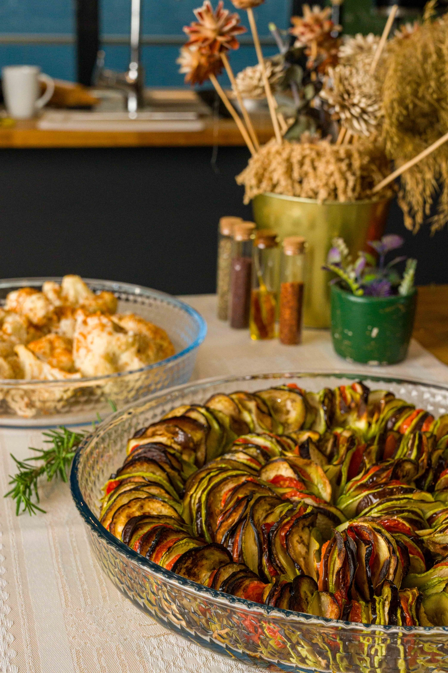 Plat à four rond avec gaufrage 32cm