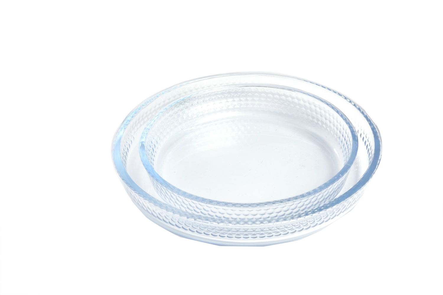 2er Set Auflaufform mit Wabenprägung