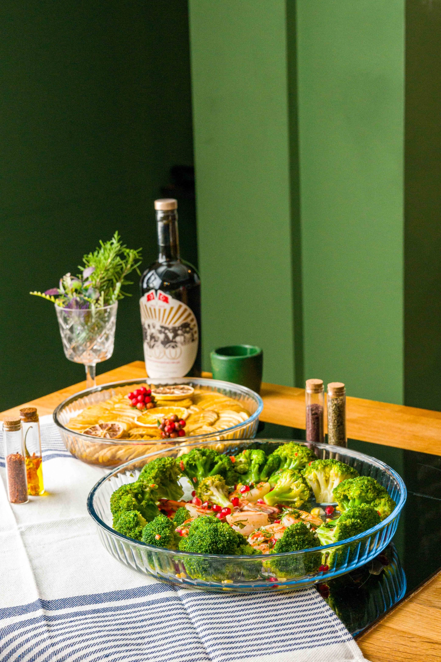 Plat à four rond avec gaufrage 32cm