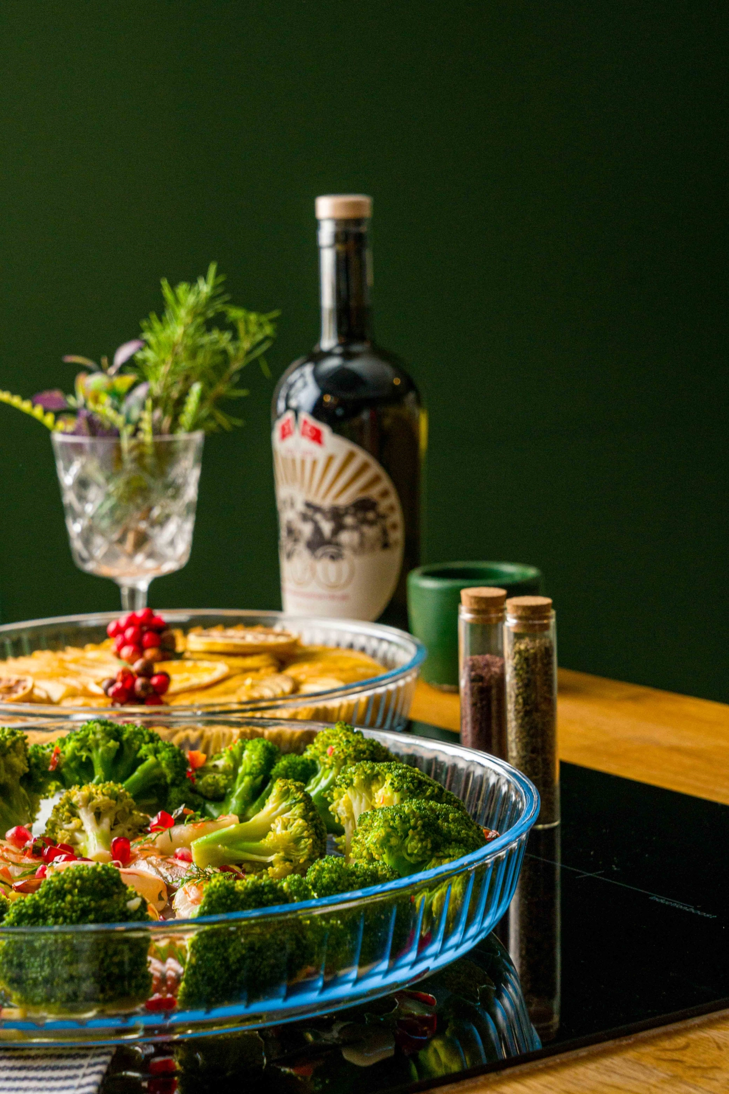 2er Set Auflaufform mit Prägung