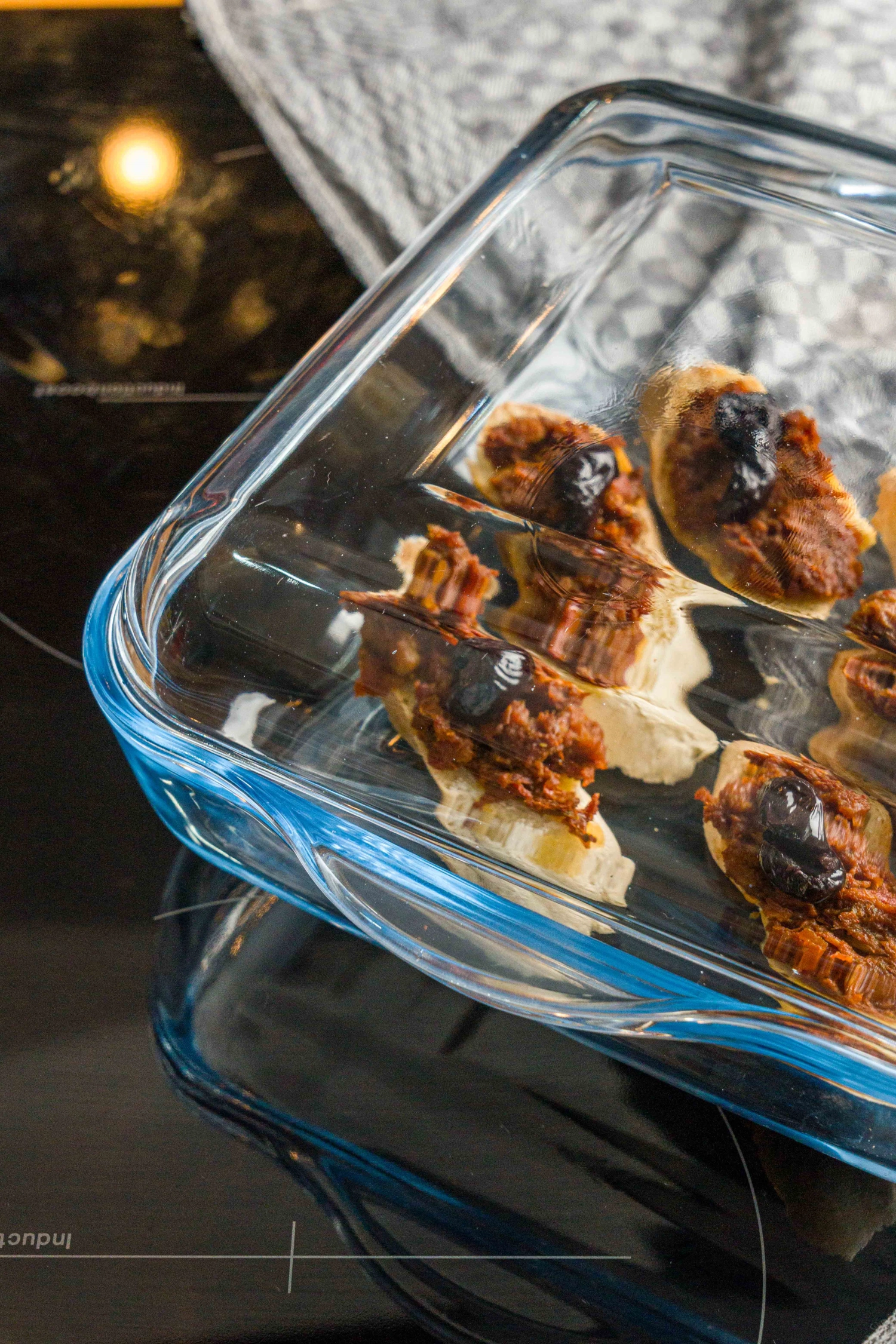 Plat à gratin avec couvercle carré 23.8x21.2cm