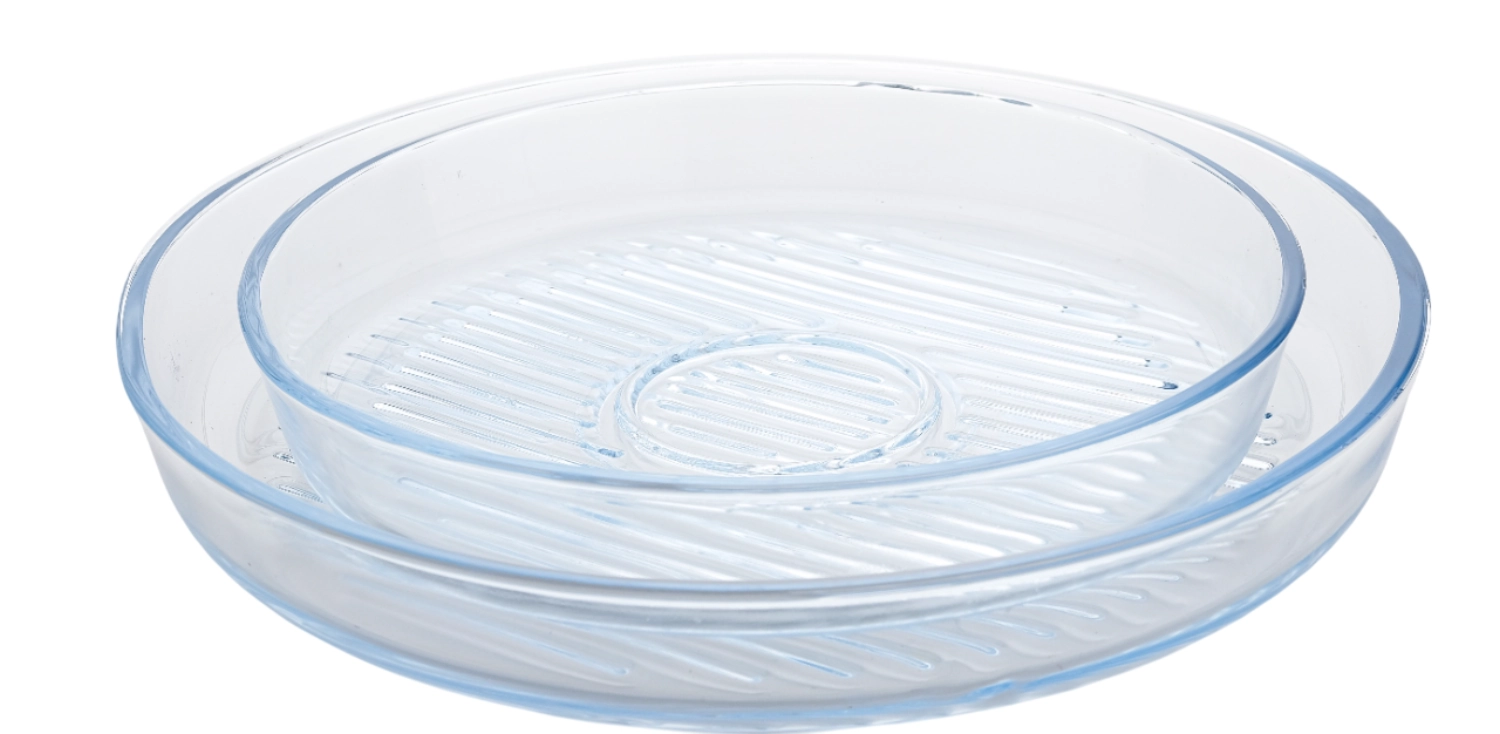 Set de 2 moules à pâtisserie avec grillage rond