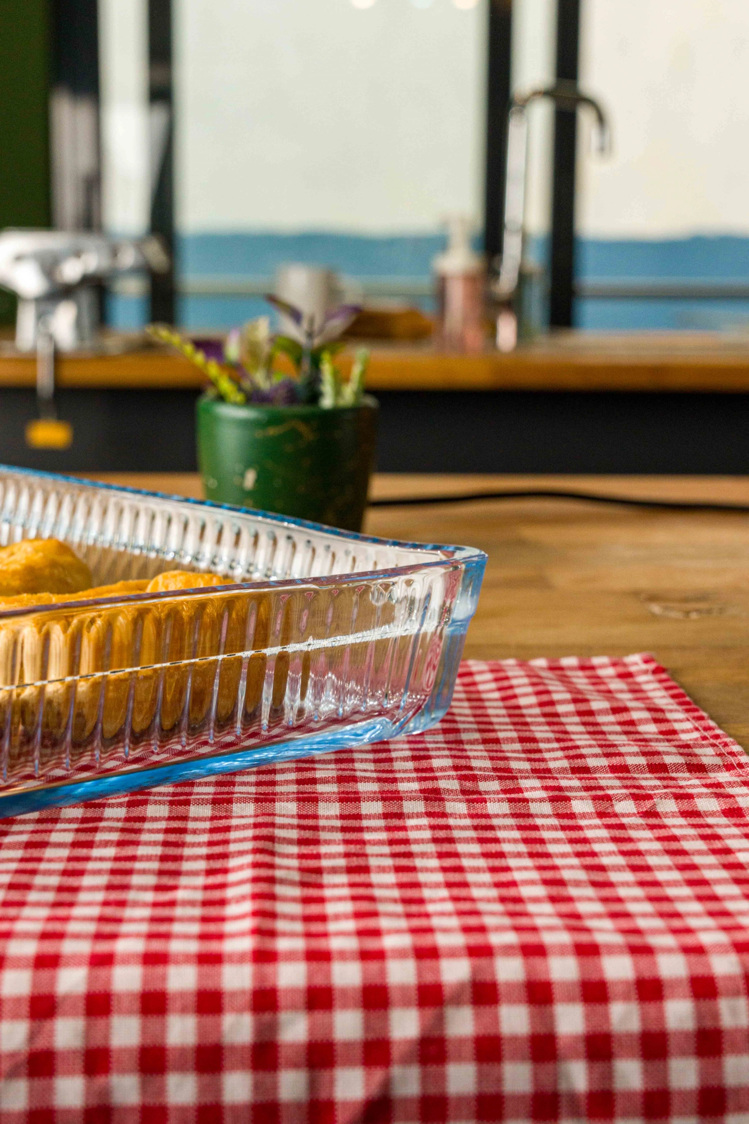 Moule à gâteau rectangulaire avec gaufrage 19.8x14.8cm
