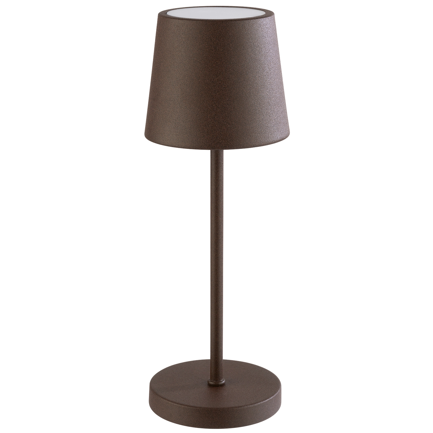 Lampe de table Merle Mini D9cm H25cm couleur rouille