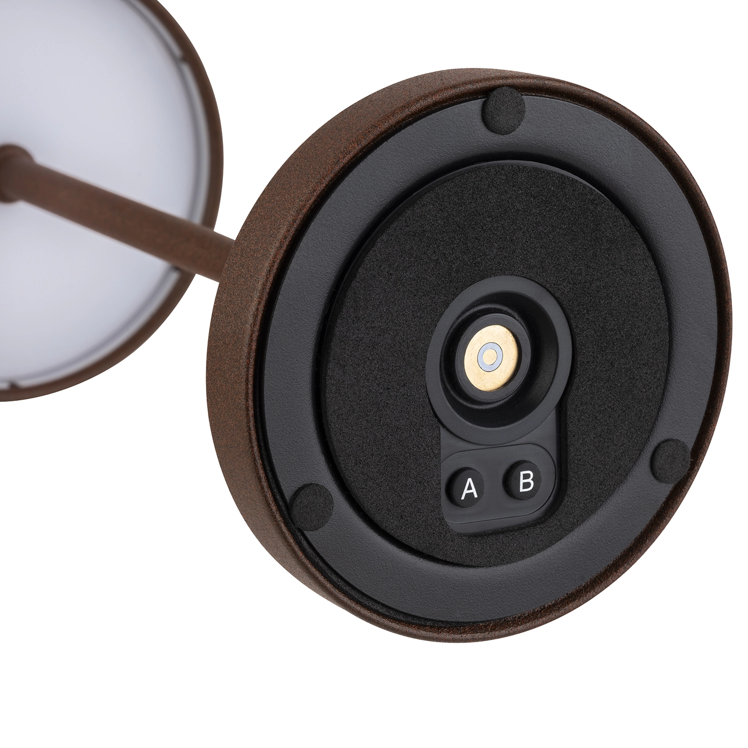 Lampe de table Merle Mini D9cm H25cm couleur rouille