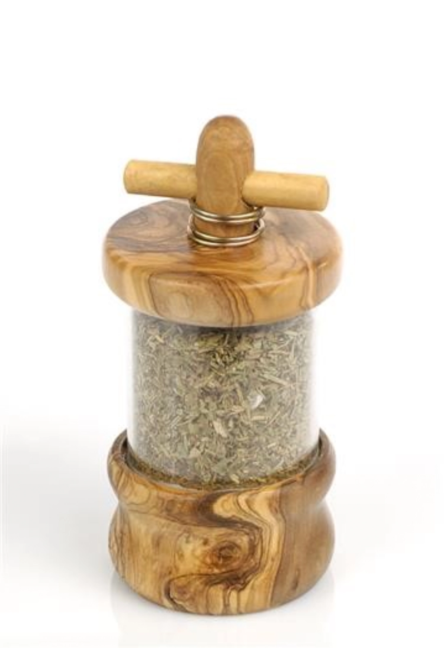 Kräutermühle Olivenholz