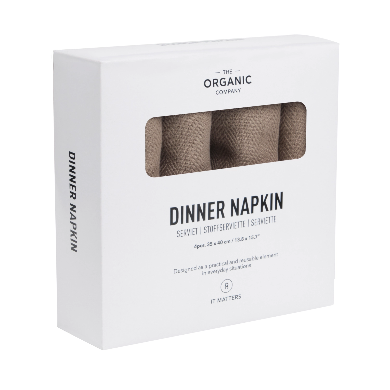 Dinner set de 4 serviettes en tissu