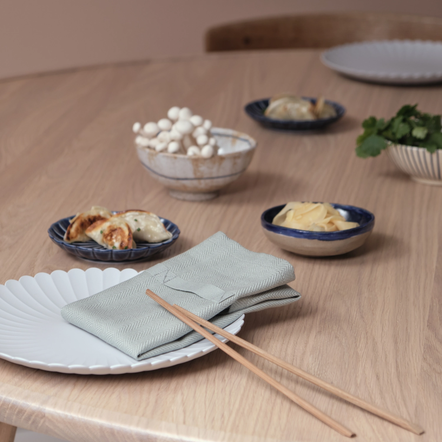 Dinner set de 4 serviettes en tissu