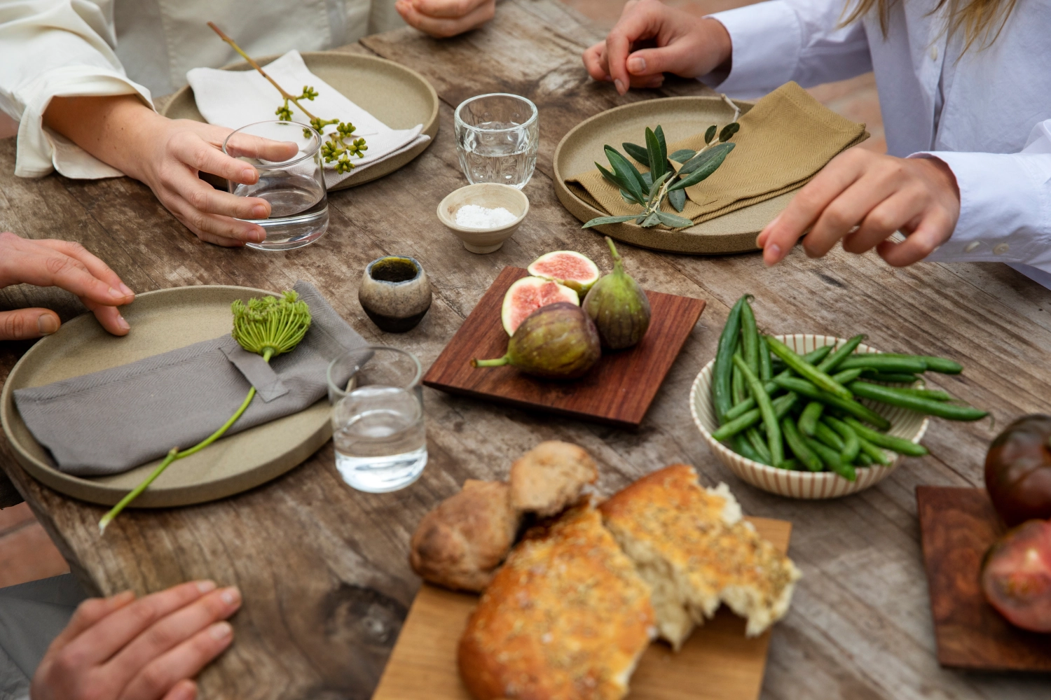 Everyday set de 4 serviettes en tissu