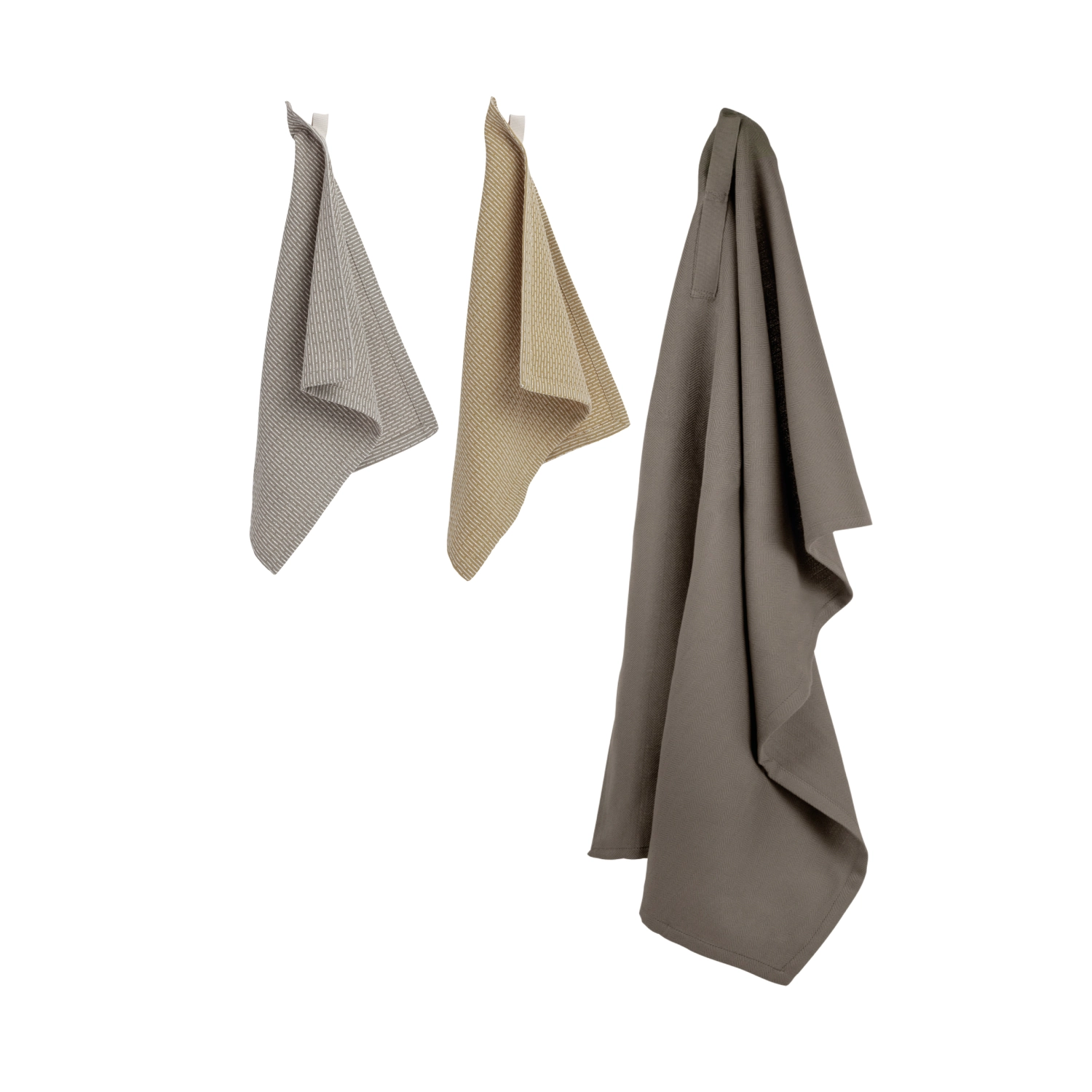 3er Set Geschirr- und Spültuch