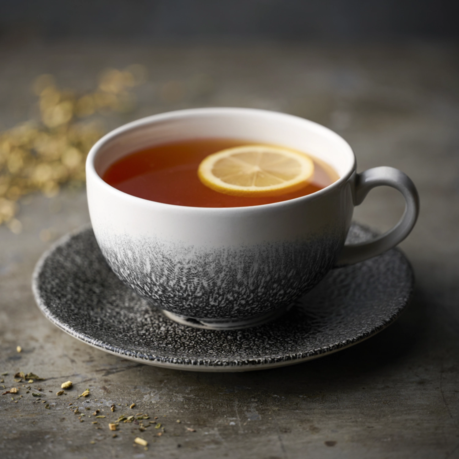 S.P. Raku Quartz Black Tasse cappuccino