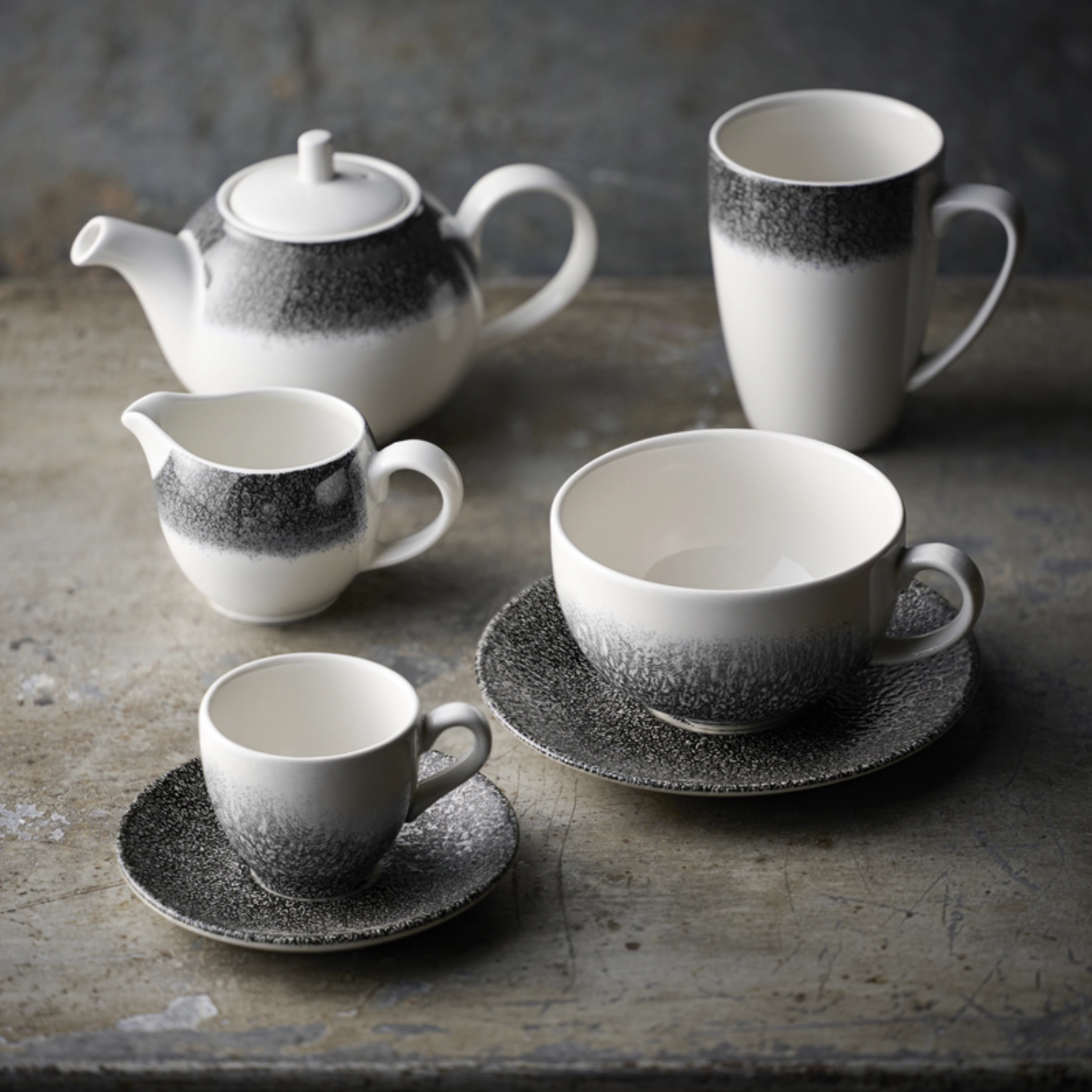 S.P. Raku Quartz Black Tasse espresso