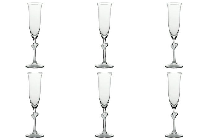 Lot de 6 coupes à champagne L'Amour 175ml