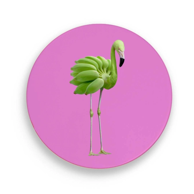 Dessous de verre Flamant rose