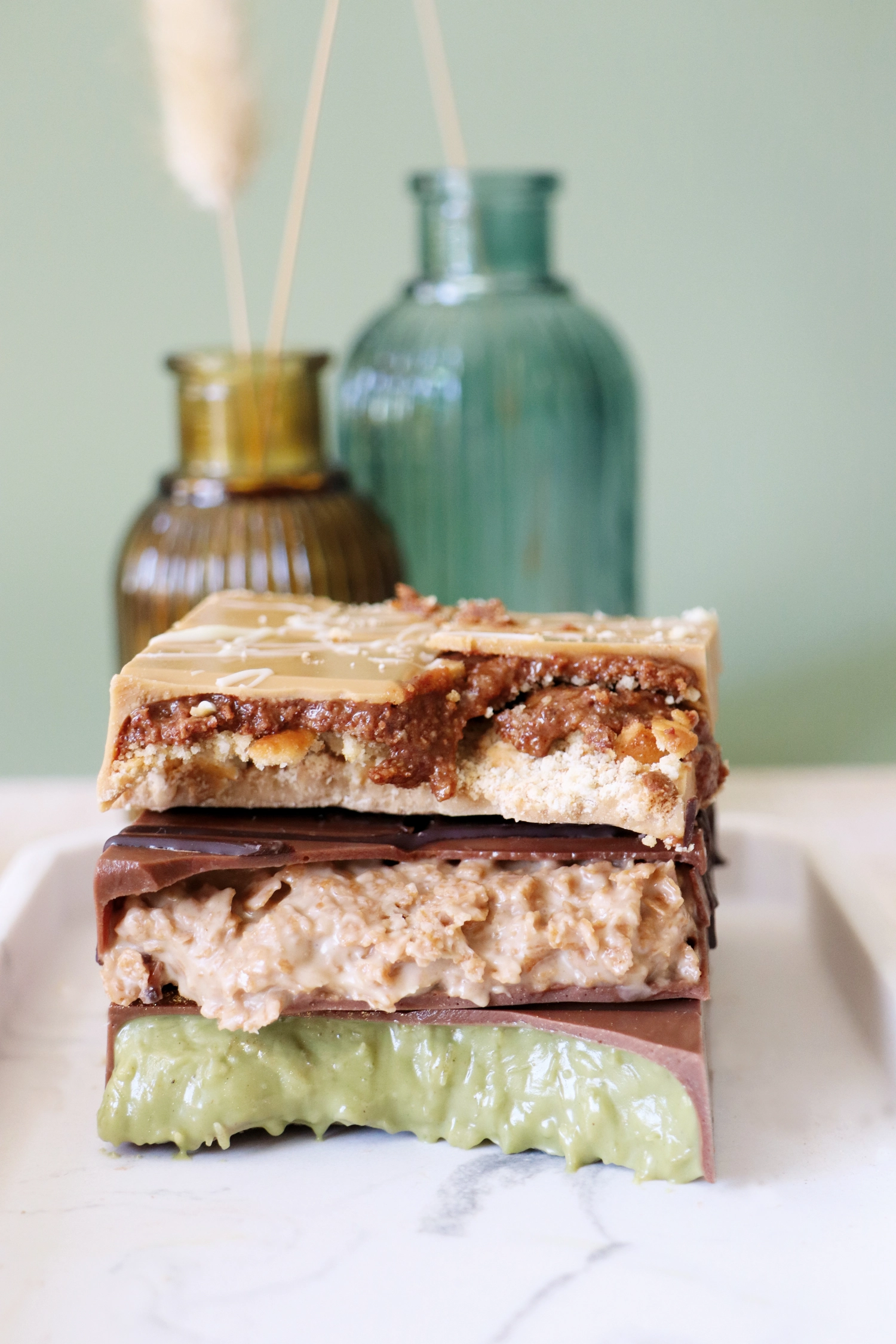 Pralinépaste 65% Pekanüsse 35% Mandeln