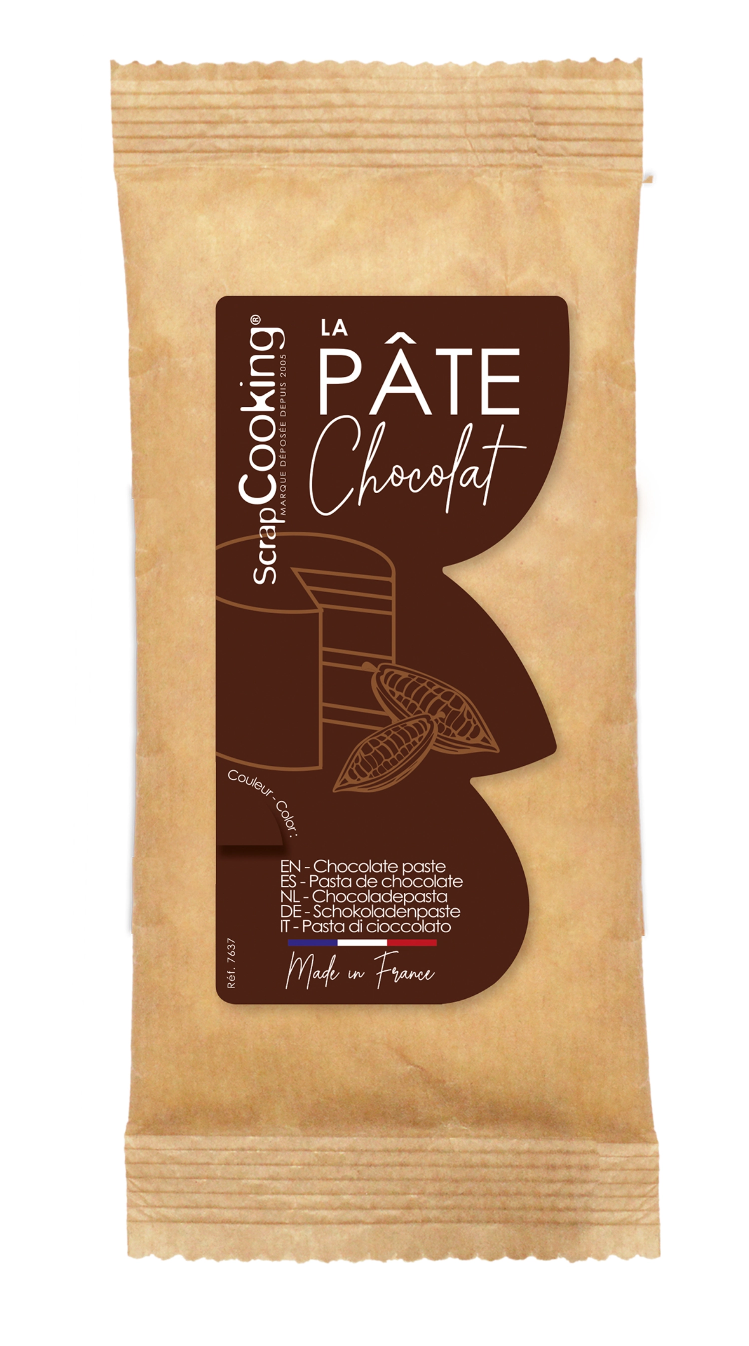Pâte chocolat pour modelage intense