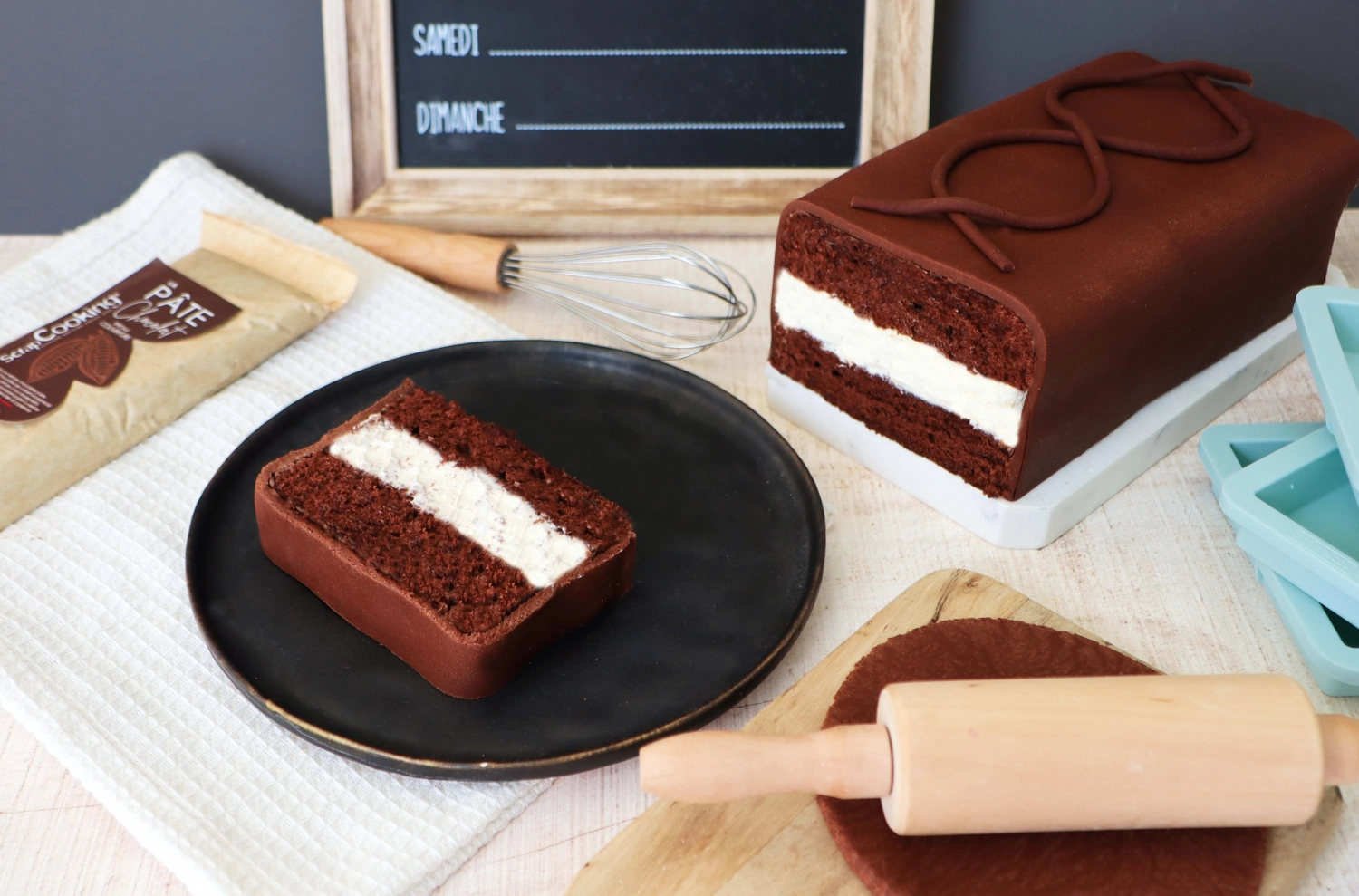 Pâte chocolat pour modelage intense