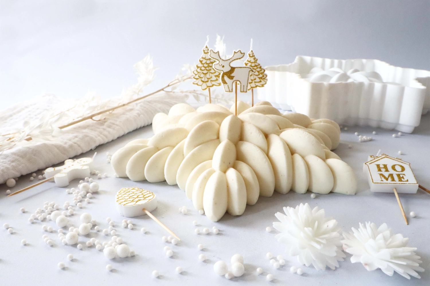 8er Set Kerzen Weihnachten