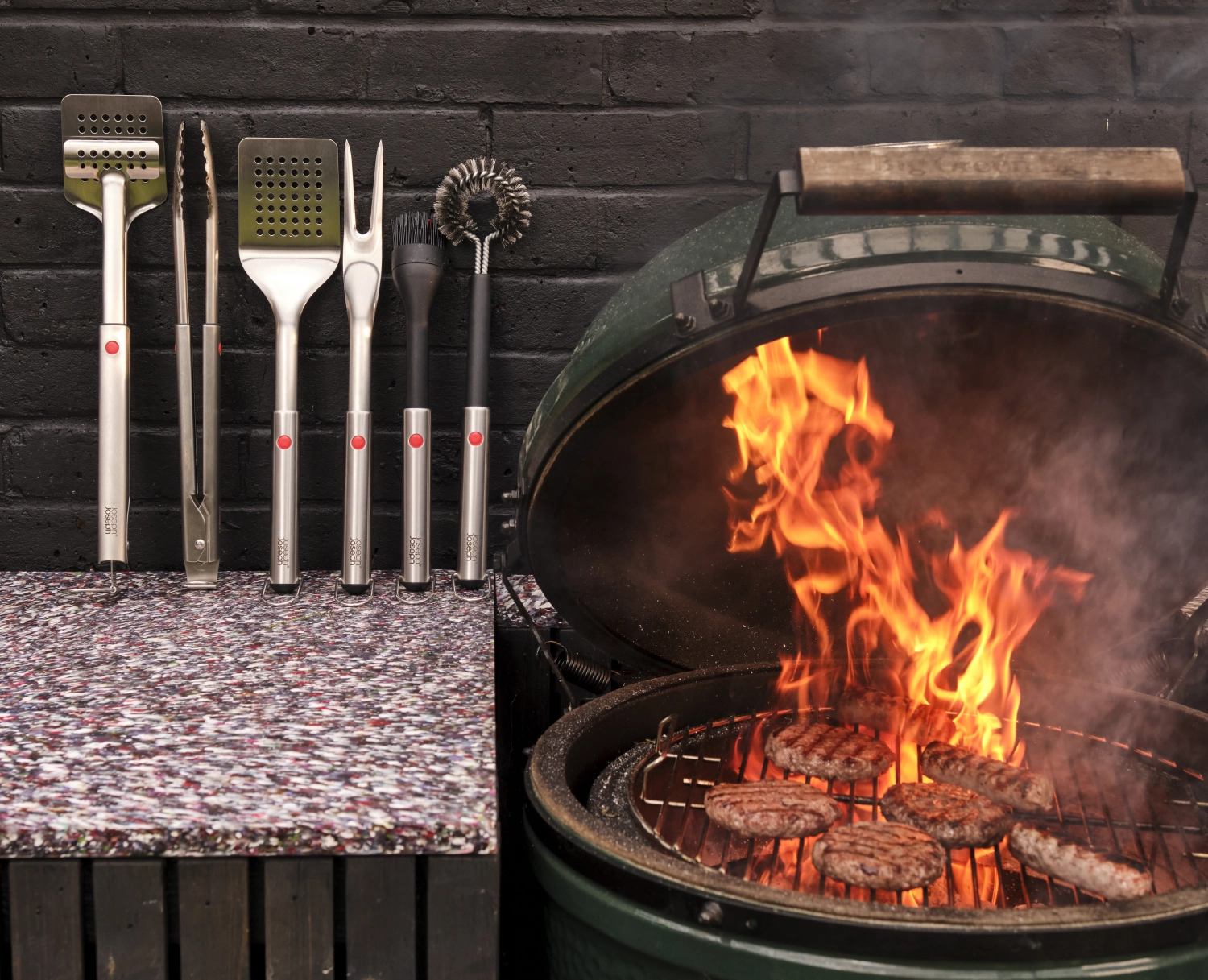 GrillOut BBQ Reinigungsbürste einziehbarer Kopf