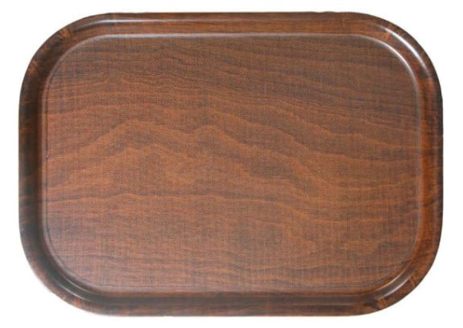 Tablett eckig rutschfest Buchenholz 63x40cm