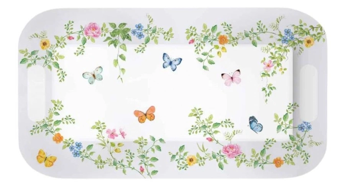 Dancing Butterflies Tablett mit Griffen