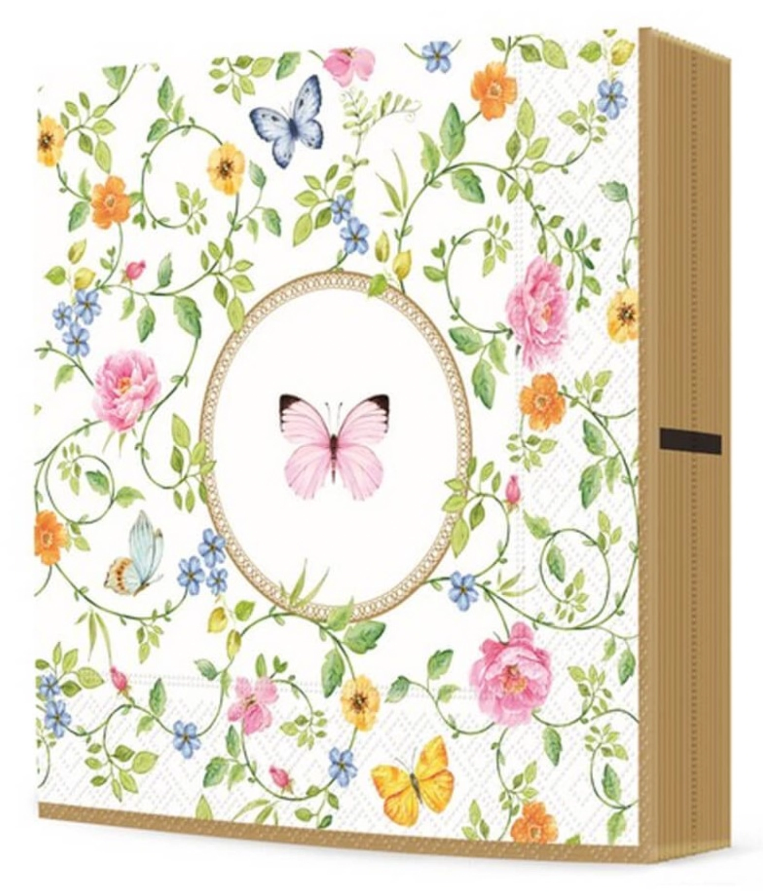 Lot de 20 serviettes en papier Dancing Butterflies