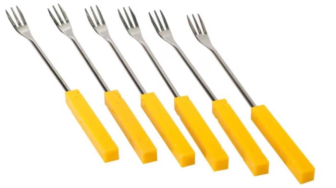 Fourchettes à fondue au fromage 6 pièces