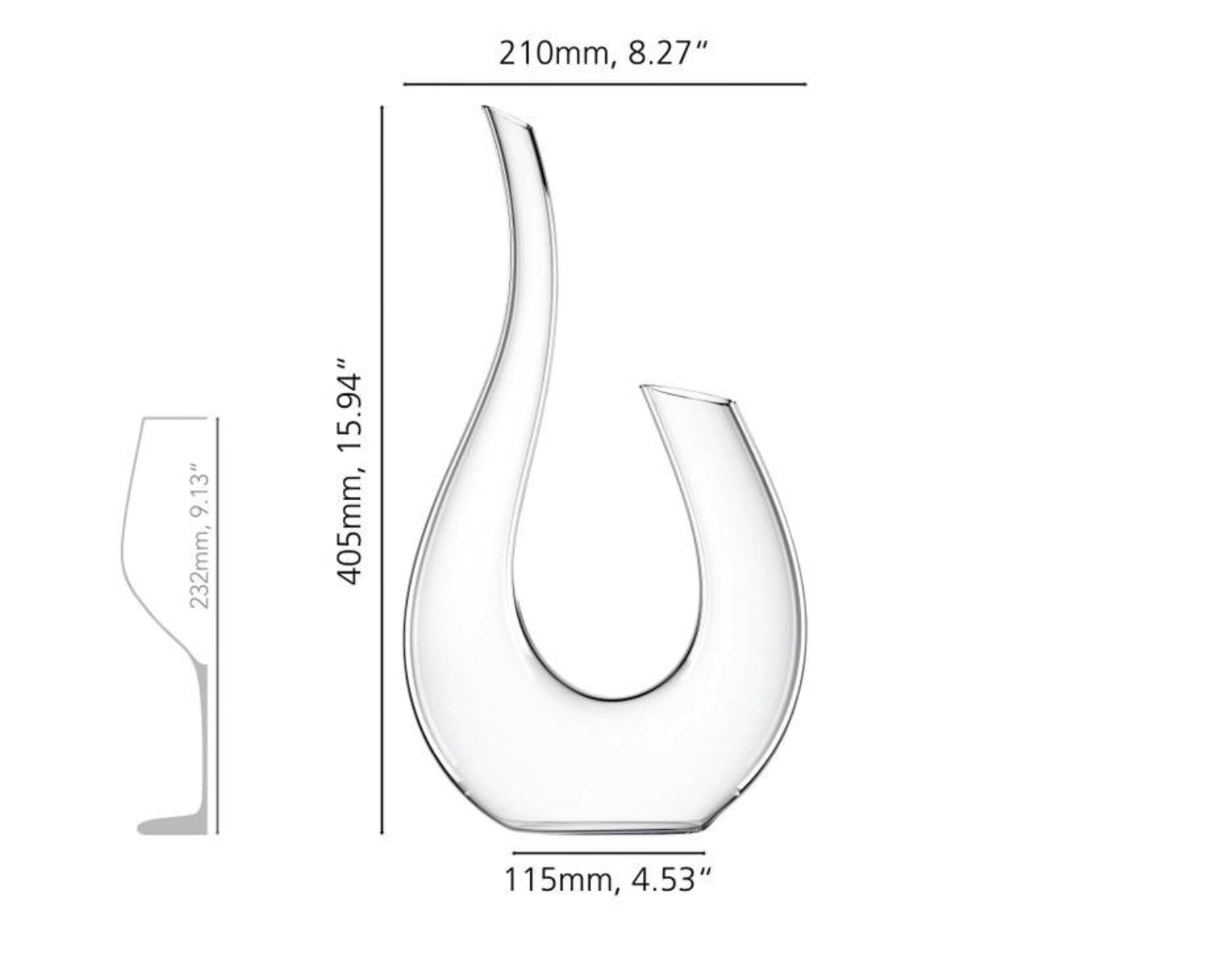 Novo 59 carafe à décanter 0.75 lt.