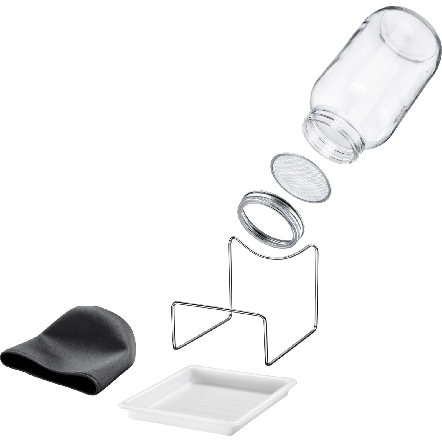 Sprossenglas-Set, 1 Glas