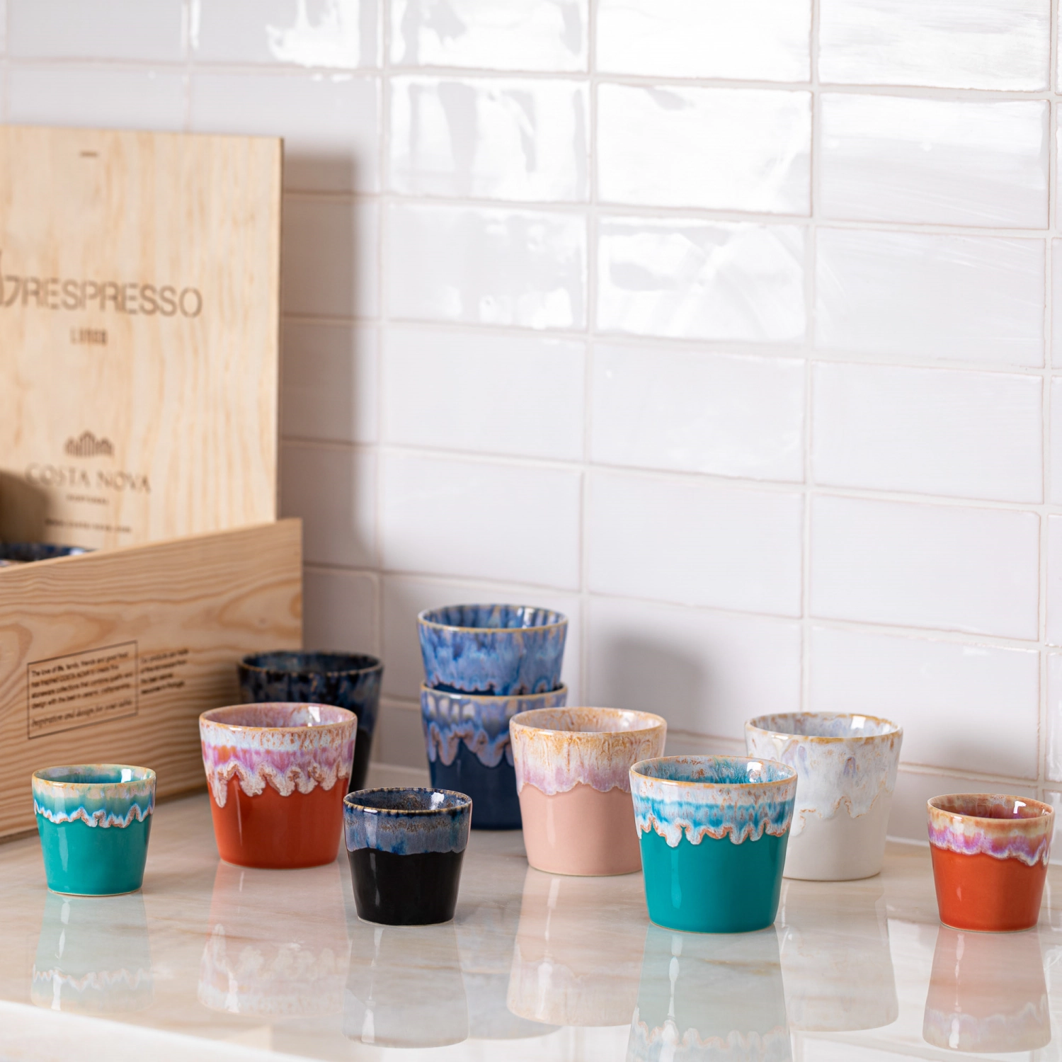 Set de 40 Grespresso boîte cadeau tasse à espresso