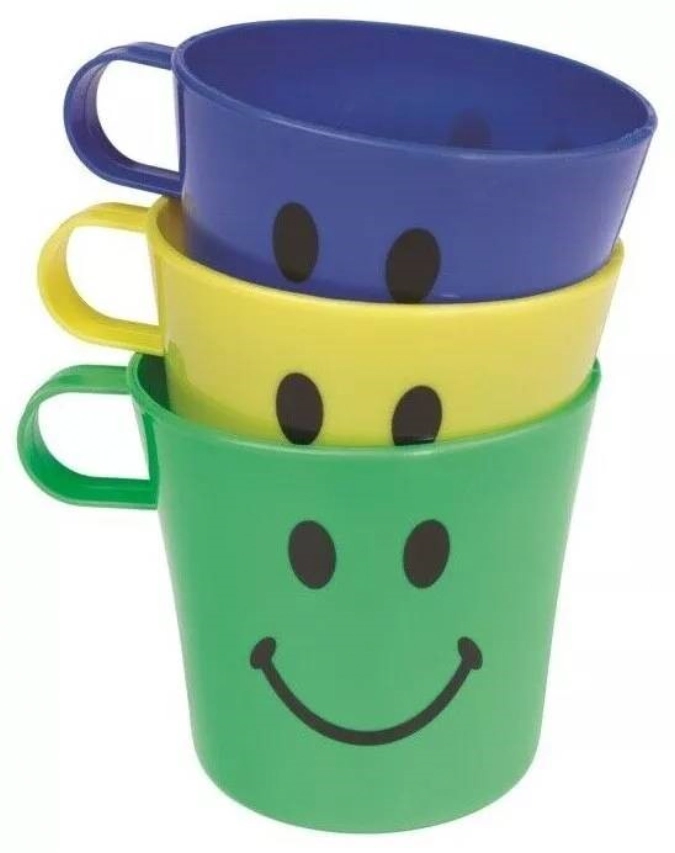3tlg. Plastikbecherset