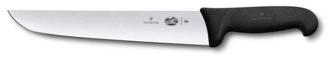 Fibrox, Schlacht- und Bankmesser, 23cm, gerade, schwarz