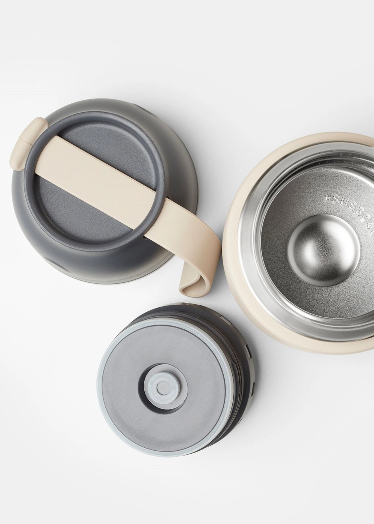 Food'ie Lunch Box 500ml Cream Beige