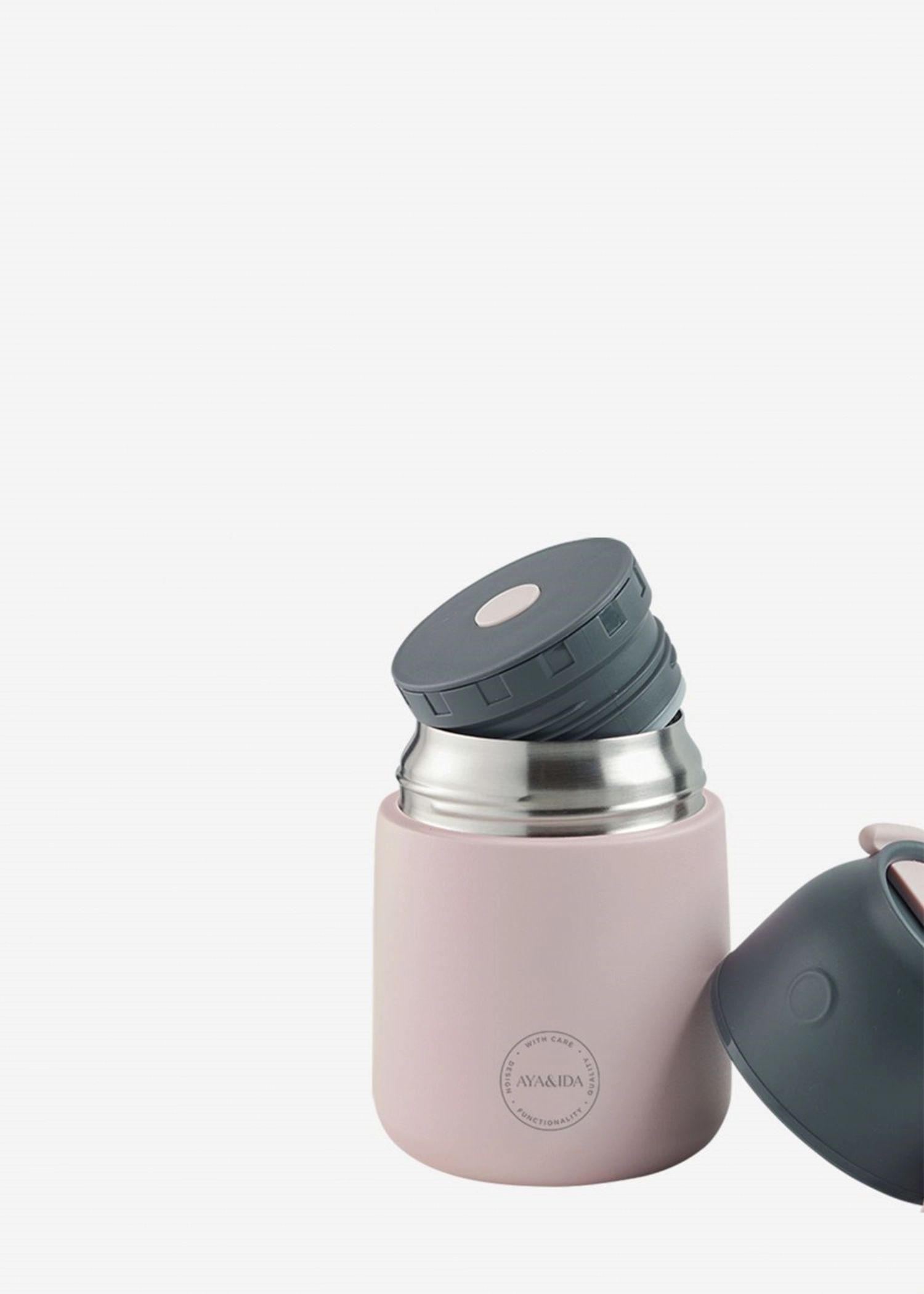 Food'ie Lunch Box 500ml Soft Rose