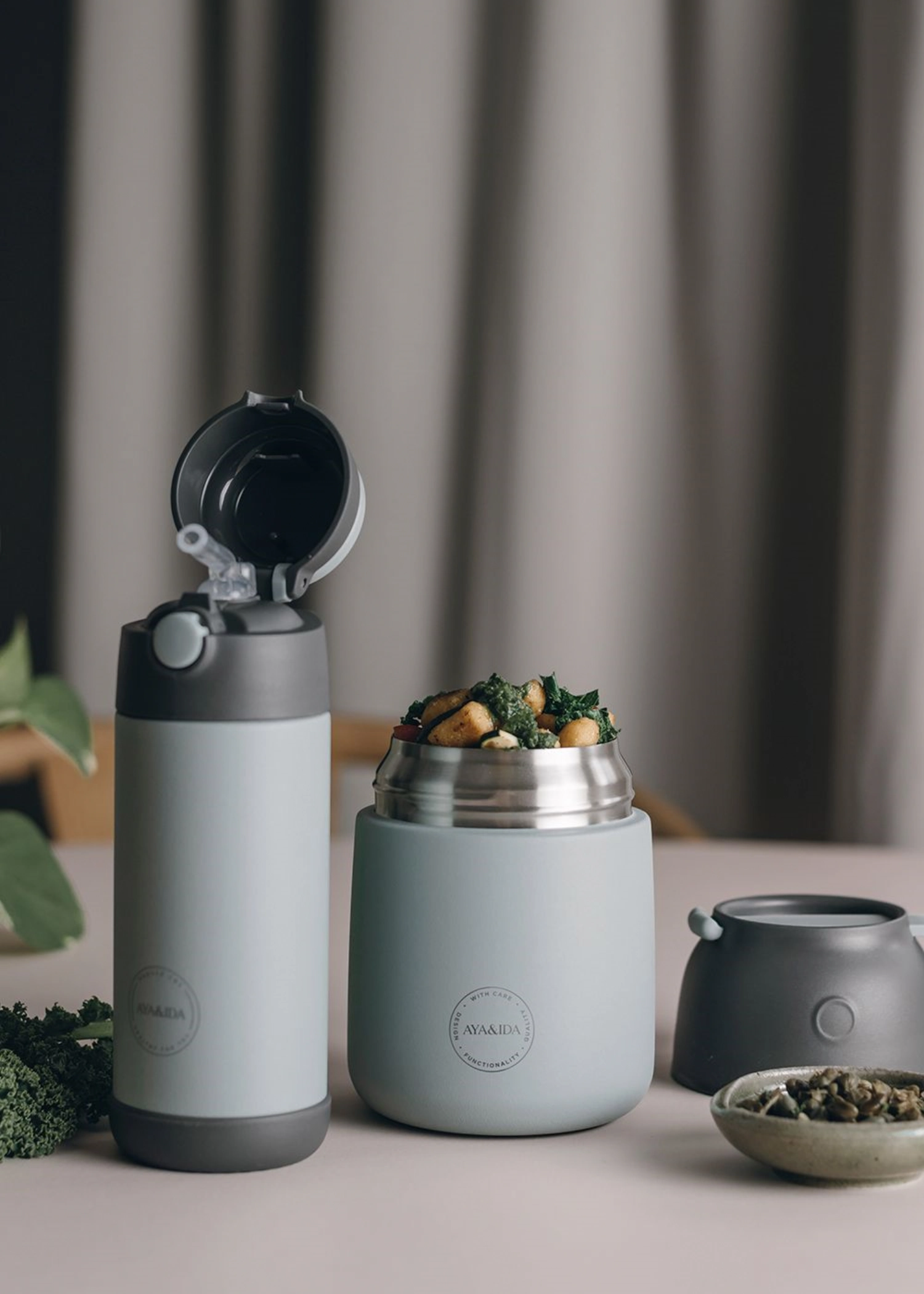 Food'ie Lunch Box 500ml Mint Green