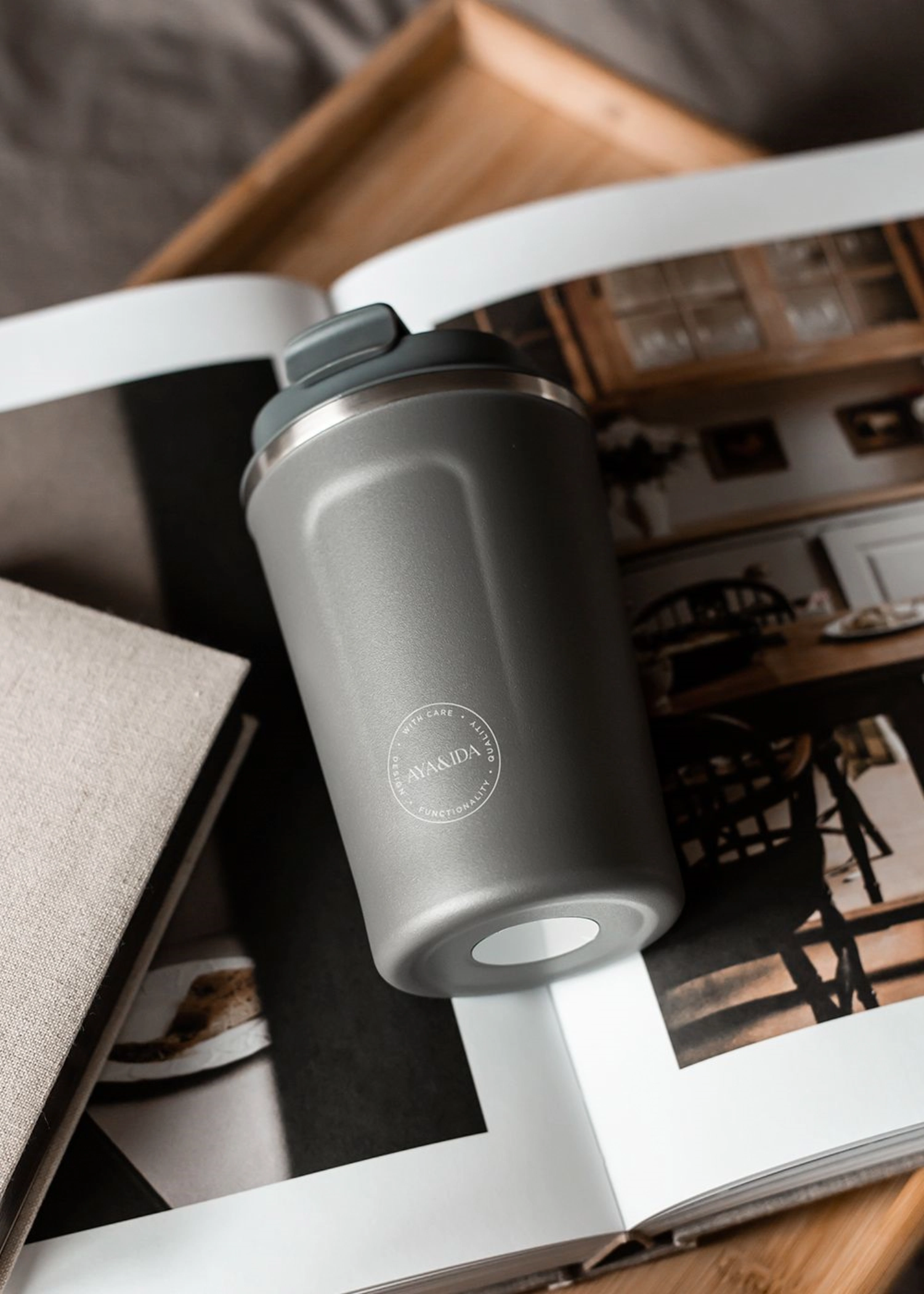 CUP2GO Becher 380ml Dark Grey