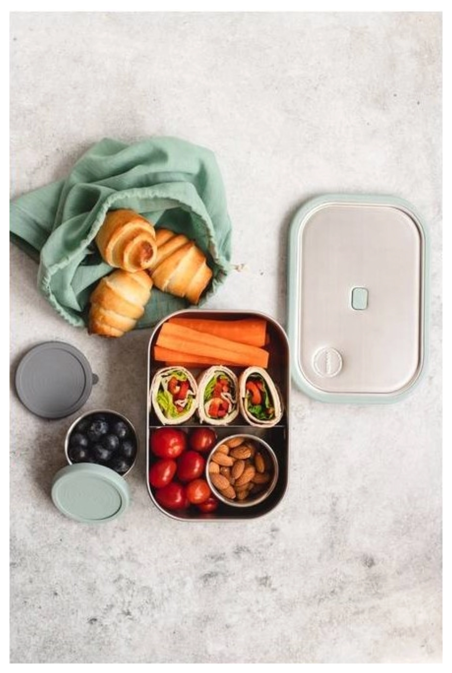 Lunch Box 1000ml Mint Green