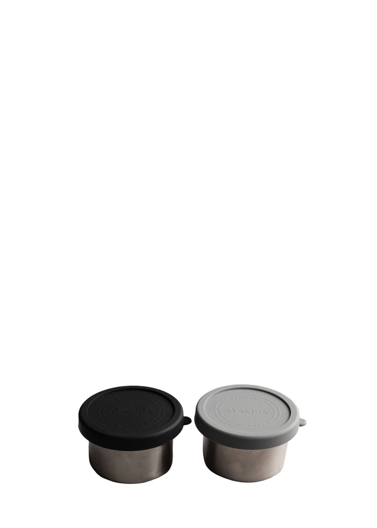 2er Set Snack Container 100ml Dark Grey/Matte Black