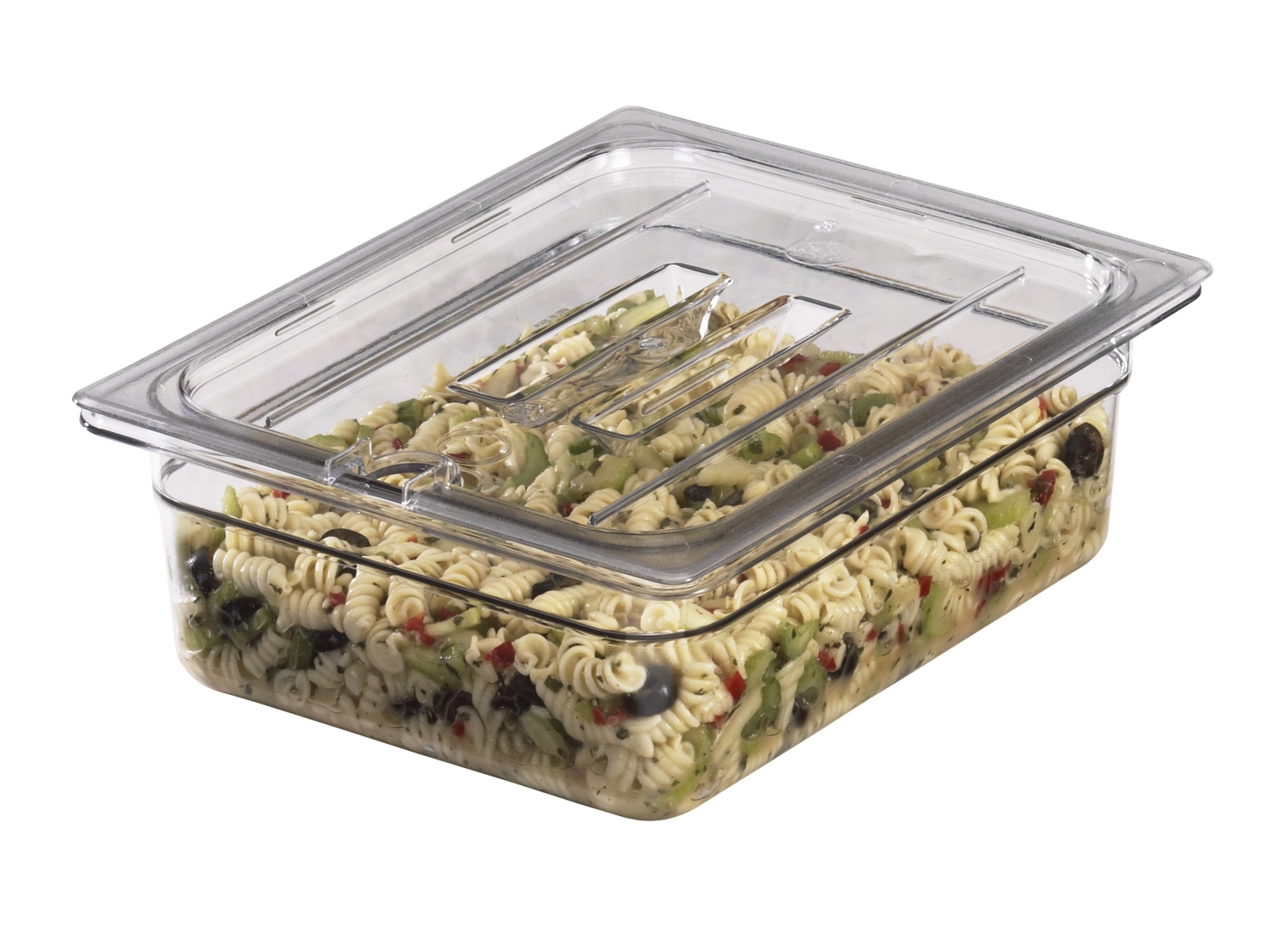 Couvercle de bac GN PC GN 1/2 avec encoche et poignée