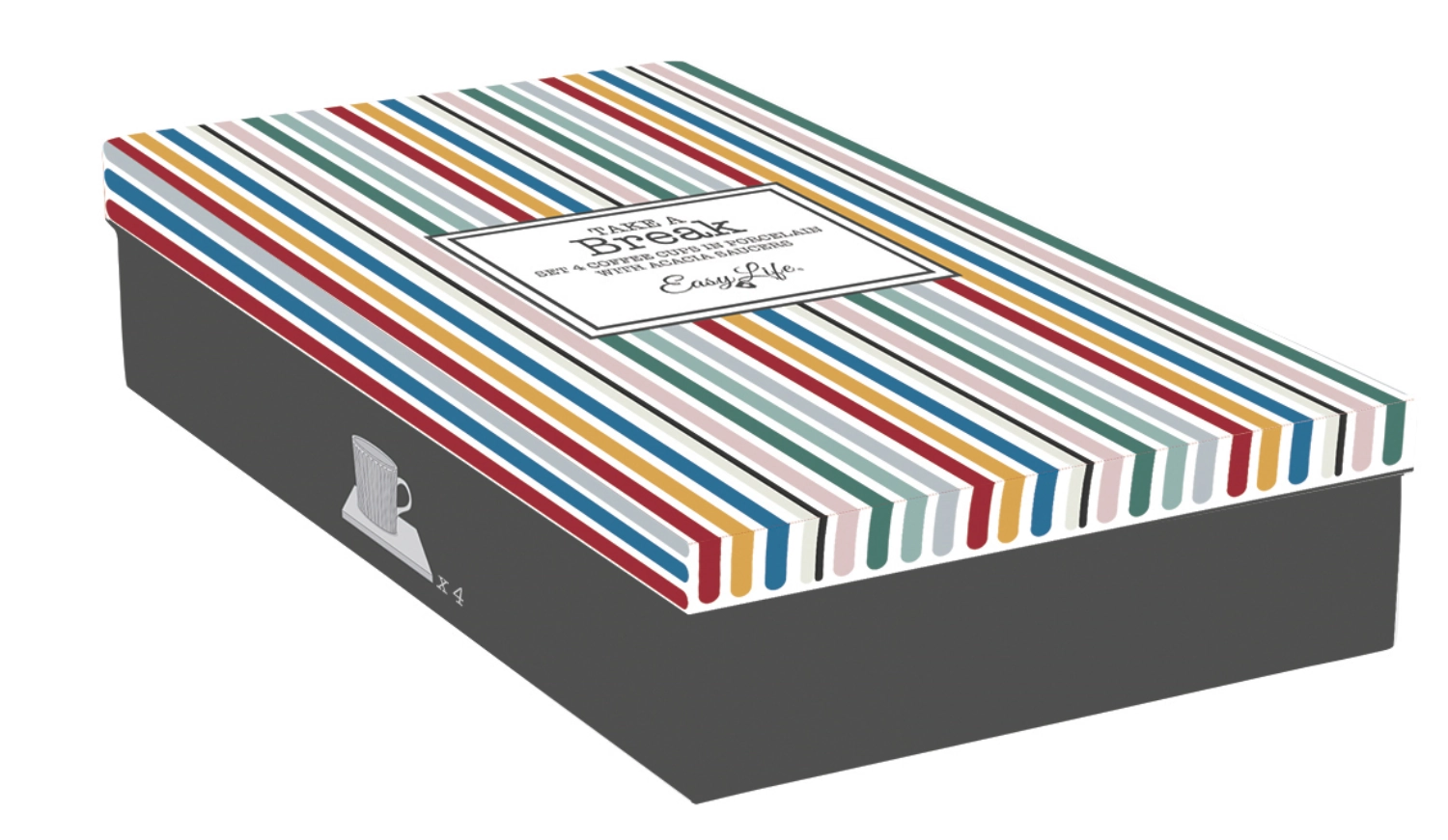 4er Set Take a Break Espressotasse