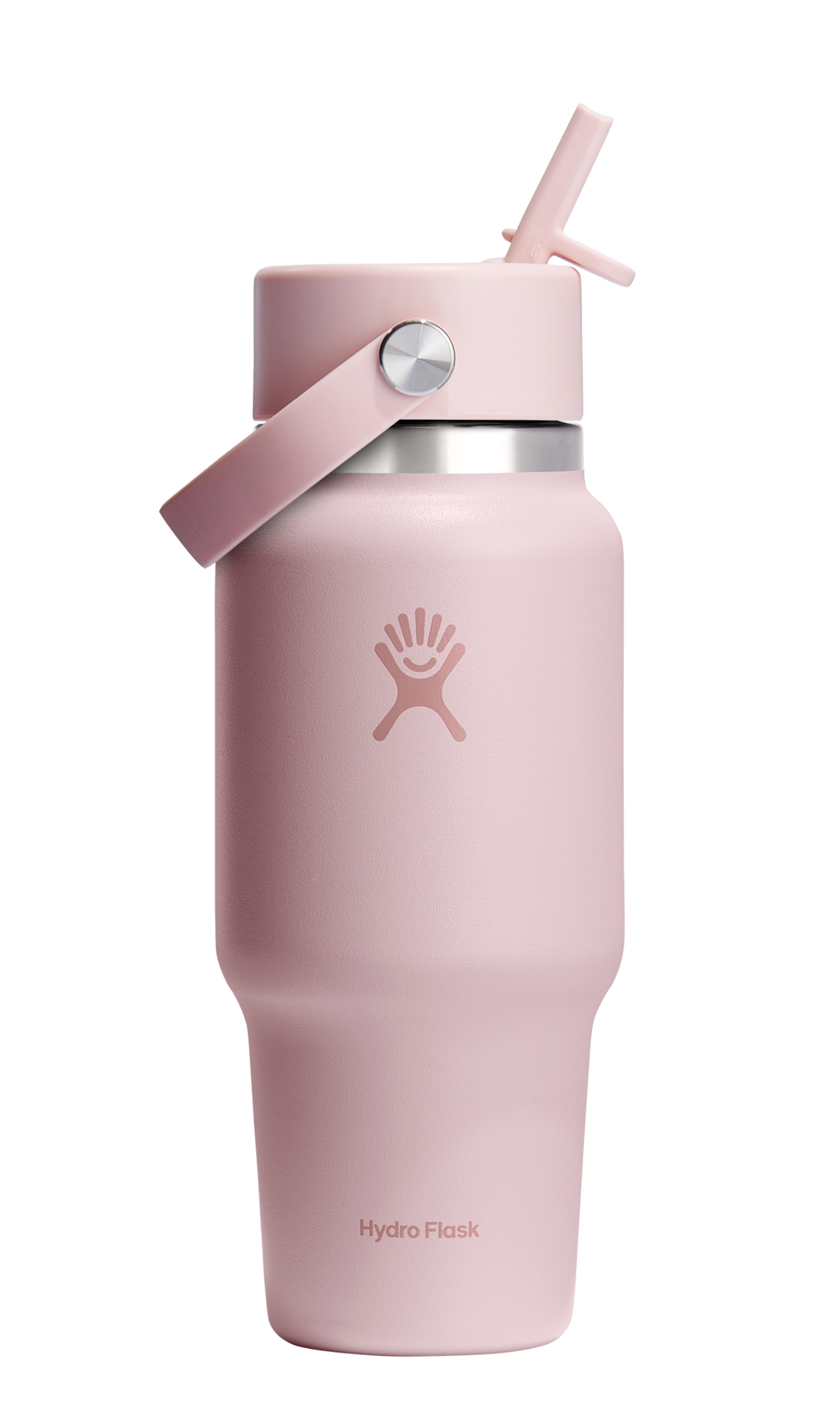 Trinkflasche Travel Wide Flex Deckel Strohhalm