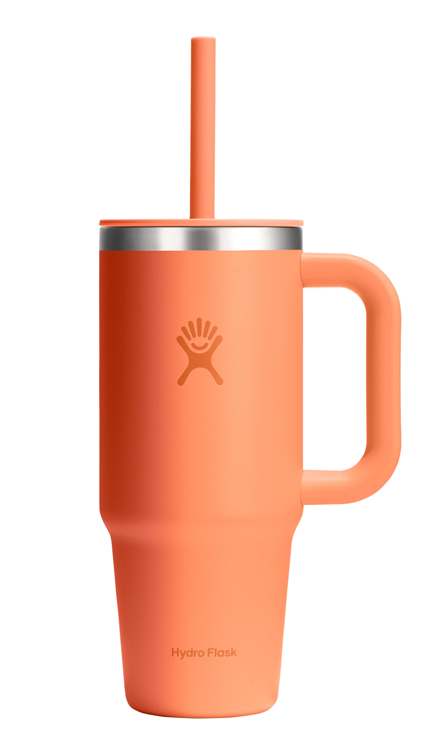 Reisebecher mit Trinkhalm