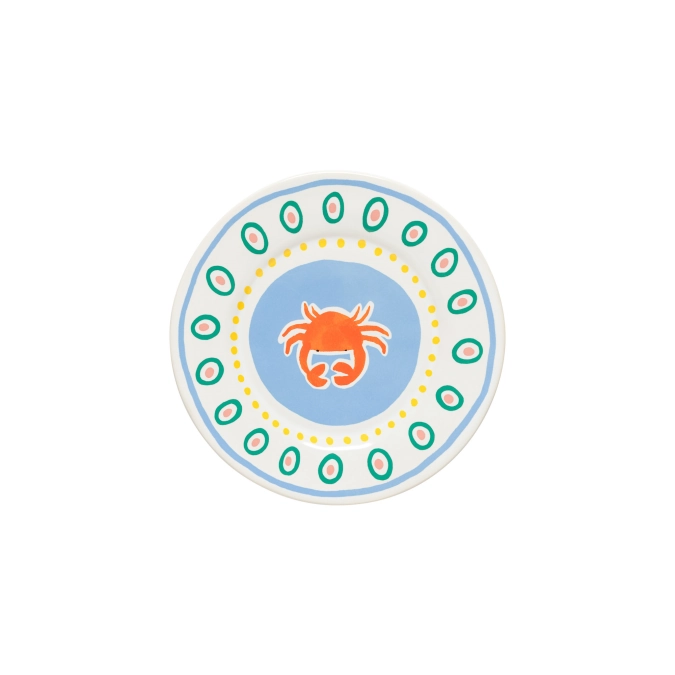 Summer Bliss assiette crabe