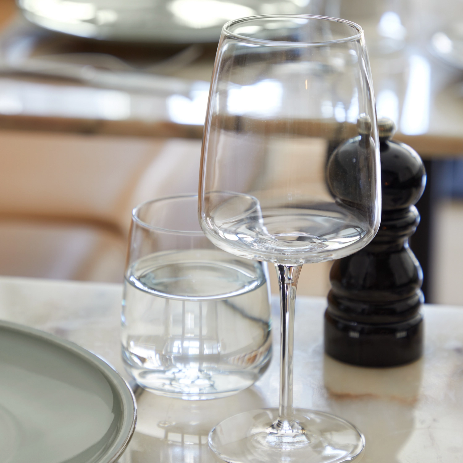 Vine verre à l'eau